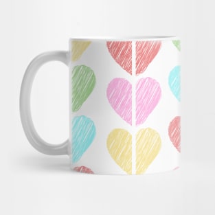 Colourful Hearts Mug